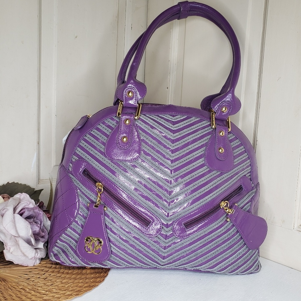Sharif 1827 Purple Grey Dome Bag
